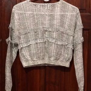 Zara lace cropped top